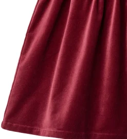 Kjole - Velour - Thelma - Ruby Red|Wheat