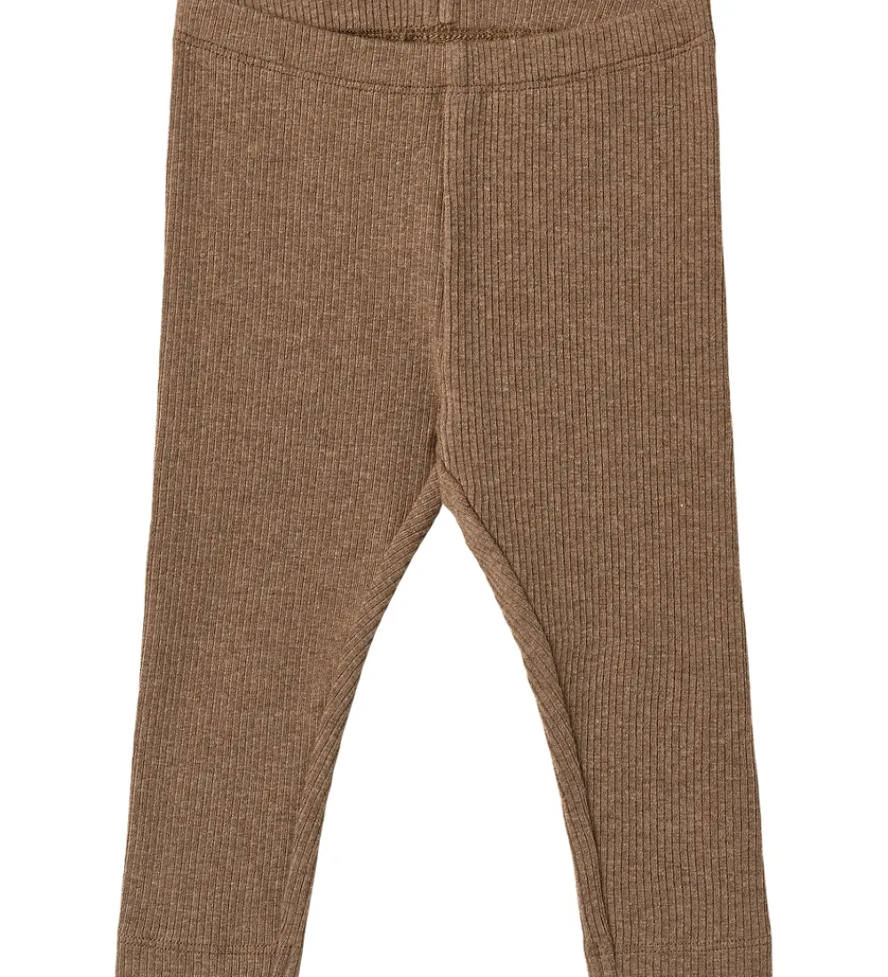 Leggings - Rib - Jules - Coffee Melange|Wheat New