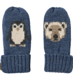 Luffer - Uld - Jacquard - Towsi - Blå m. Dyr|Wheat Discount