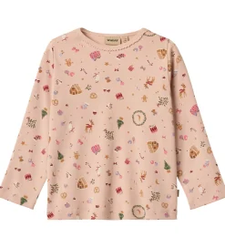 Nattøj - 2-delt - Mila - Rose Dust Holiday|Wheat