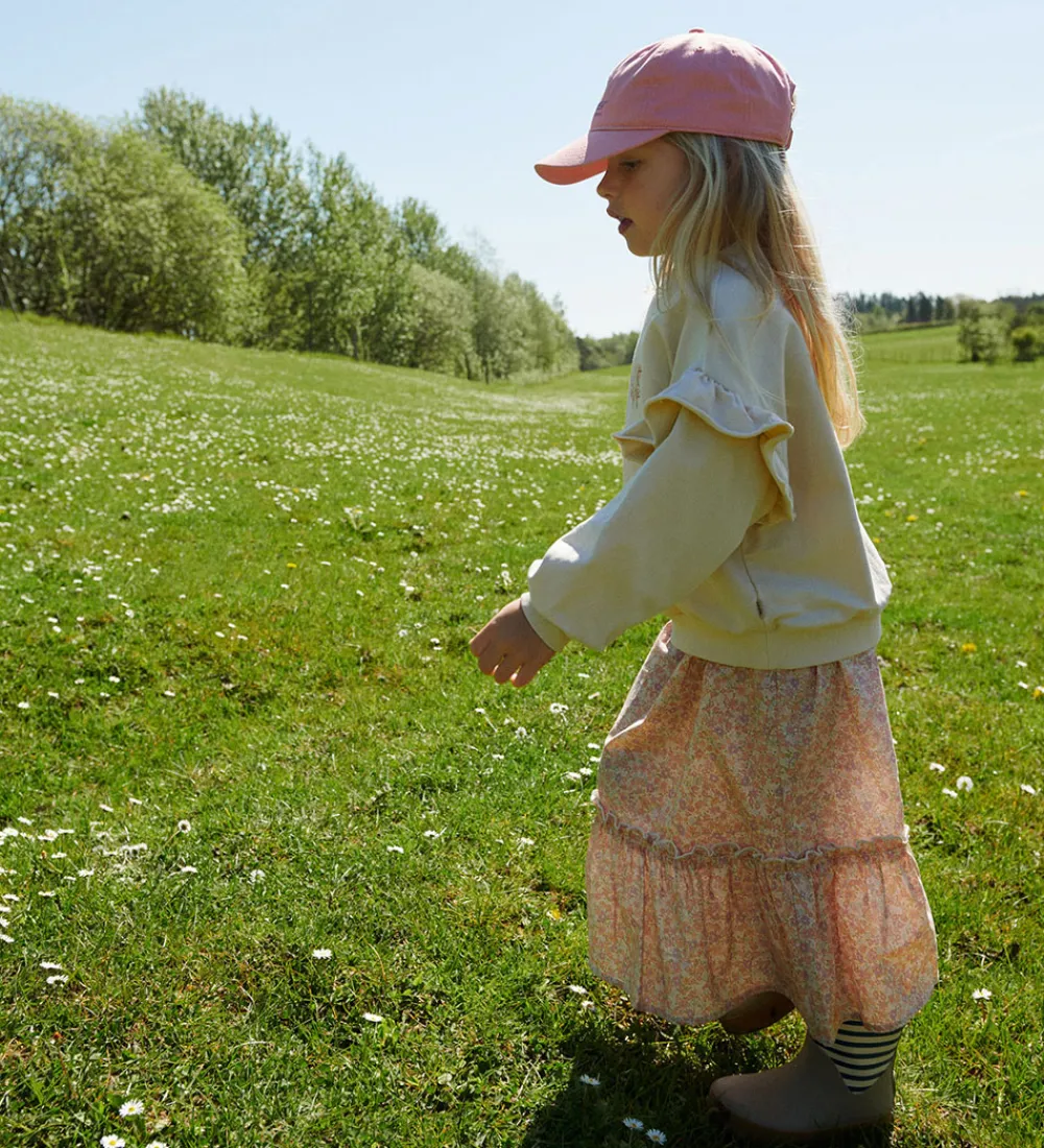 Nederdel - Camma - Lilac Flowers|Wheat Online