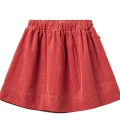 Nederdel - Fløjl - Sissi - Raspberry|Wheat Hot