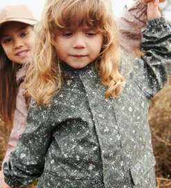 Regnjakke - PU - Ollo - Forest Lake Checked Flowers|Wheat Best