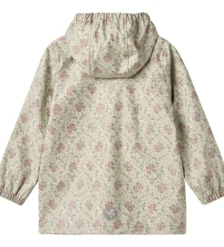 Regnjakke - PU - Ollo - Slightly Green Flowers|Wheat Outlet