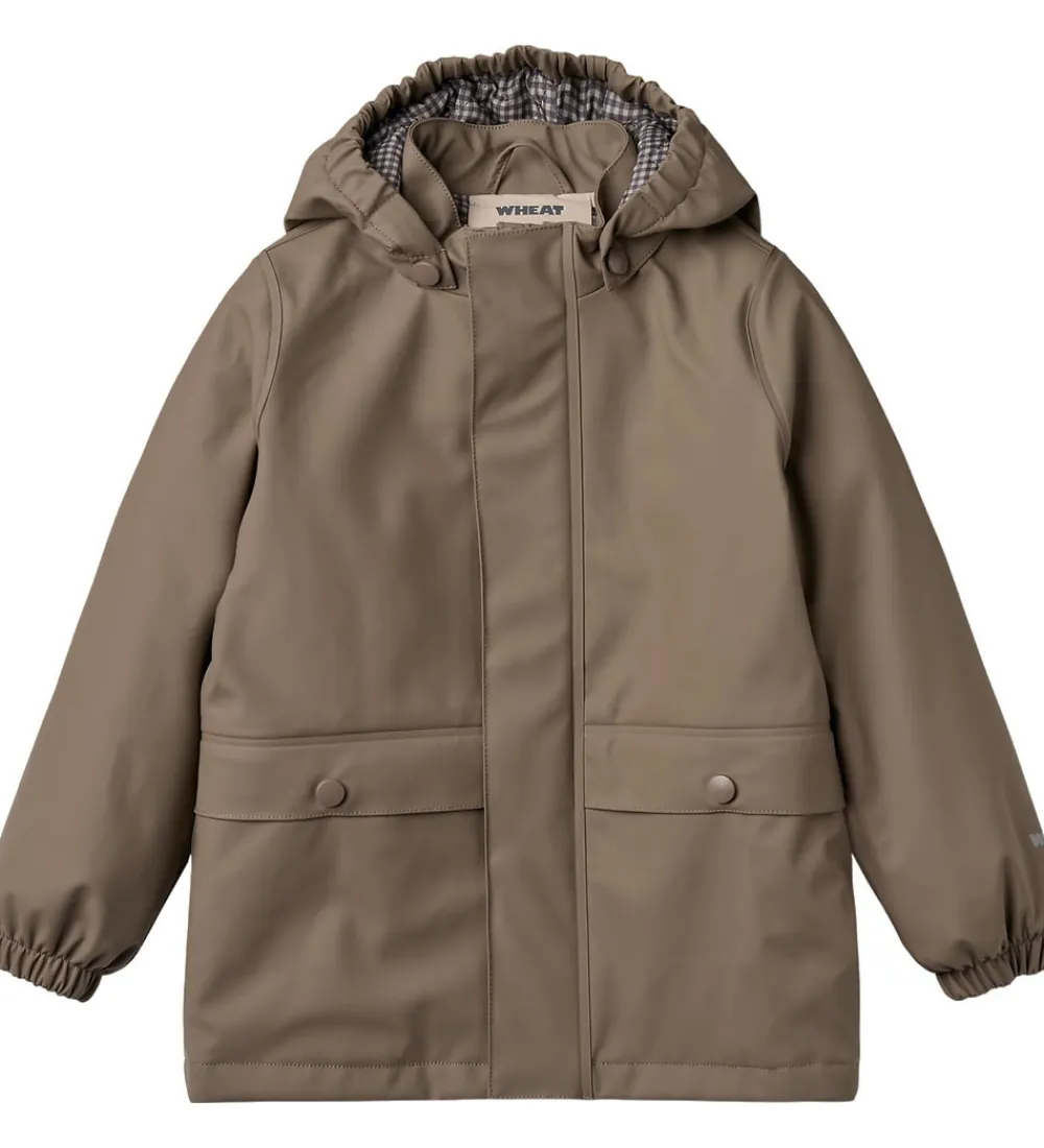 Regnjakke m. Termo - PU - Aju - Dry Wood|Wheat Discount