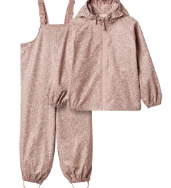 Regntøj m. Seler - PU - Charlie - Powder Flower Meadow|Wheat New