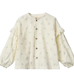 Skjorte - Gerda - Blue Flowers|Wheat Online