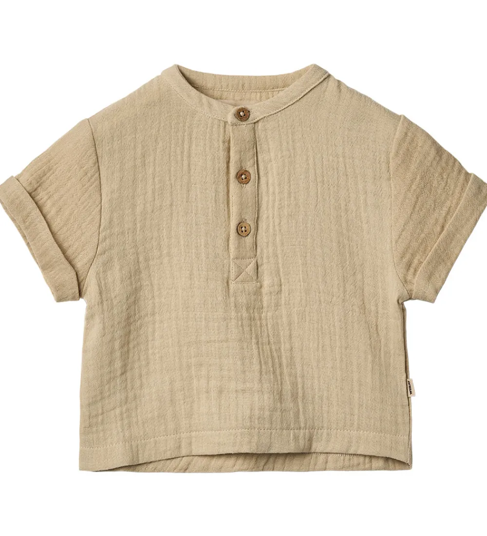 Skjorte - Musselin - Svend - Soft Sand|Wheat New