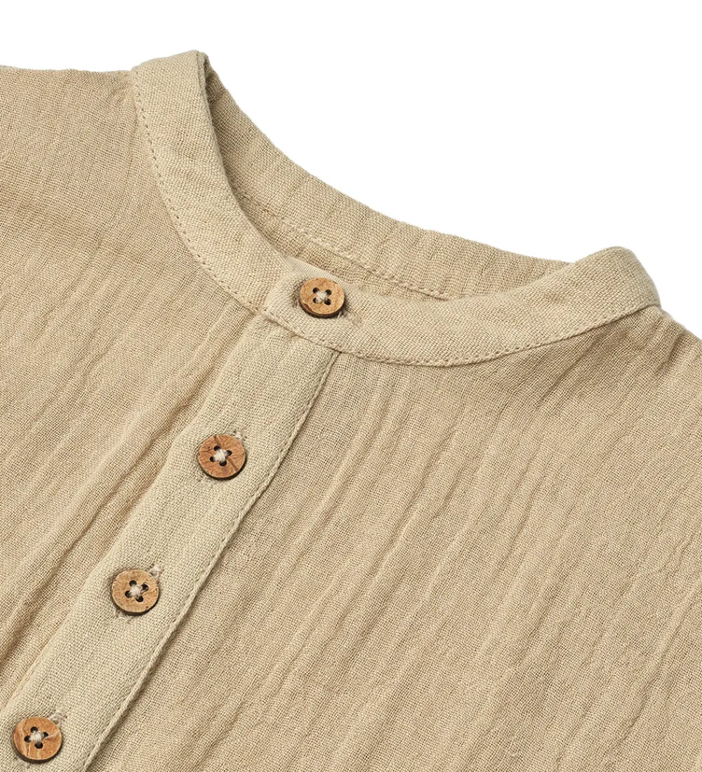 Skjorte - Musselin - Svend - Soft Sand|Wheat Outlet