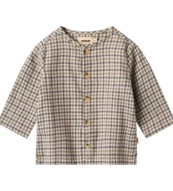 Skjorte - Shelby - Blue Check|Wheat Clearance