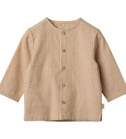 Skjorte - Shelby - Caramel Stripe|Wheat New