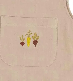 Sommerdragt - Elif Embroidery - Dark Sand m. Grøntsager|Wheat Hot