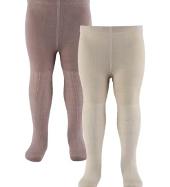 Strømpebukser - Uld - Karla - 2-pak - Dry Rose|Wheat Sale