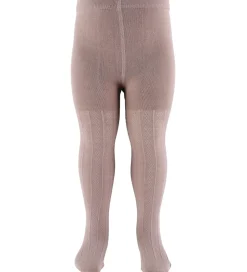 Strømpebukser - Uld - Karla - Dry Rose m. Mønster|Wheat New