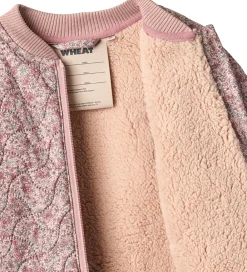 Termojakke m. Fleece - Helga - Soft Lavender Flowers|Wheat Clearance
