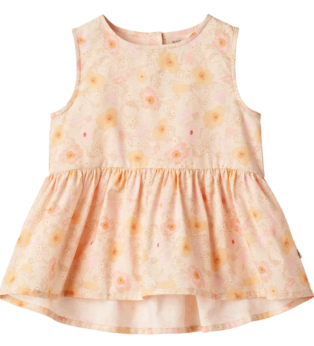 Top - Bea - Alabaster Flower Bobbles|Wheat Best