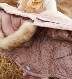 Vinterjakke - Mathilde - Rose Dust Flowers|Wheat New