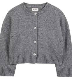 Cardigan - Mirka - Uld/Polyamid - Gråmeleret|Zadig & Voltaire Outlet
